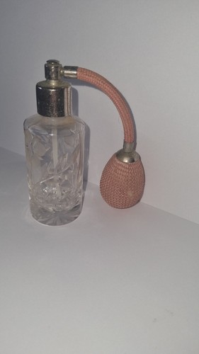 Vintage flower glass perfume - glass,