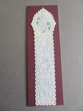 BOOKMARK Embroidered Cream