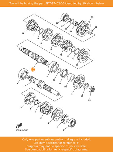 Yamaha drive axle assy - axle,