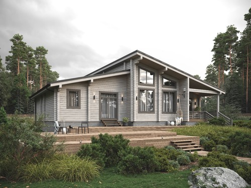 Luxury prefabricated log - prefabricated, cabin