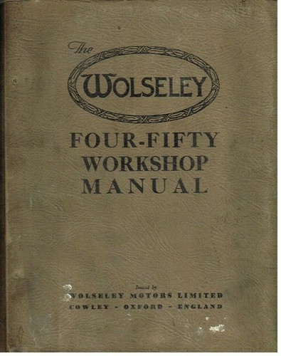 Wolseley four fifty - wolseley,