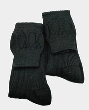 Mens Kilt Socks Scottish Highland Wear ACRYLIC Kilt Socks in BLACK now £5.99