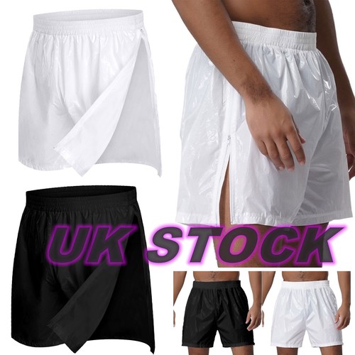 Mens wet look side zipper - mens,