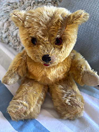 Vintage old mohair teddy - vintage,