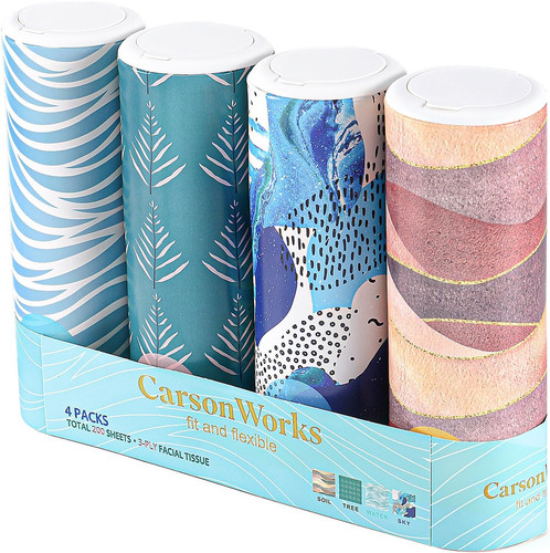 Car tissues cylinder packs - 4,