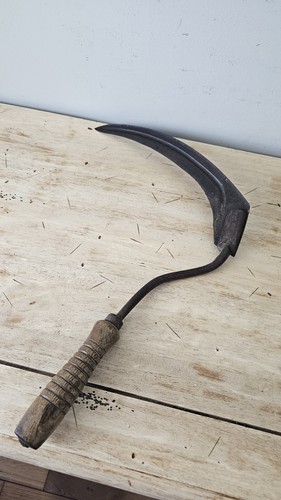 Antique hand sythe tool - antique,