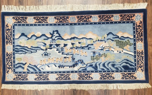 New chinese pictoral rug - new,