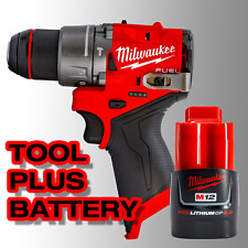 Milwaukee M12 FUEL 3404-20 Combi 1/2" Hammer Drill PLUS GENUINE 2.0Ah BATTERY