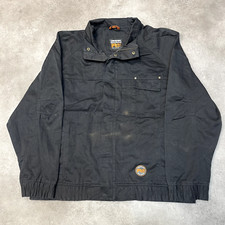Timberland Pro Series Bomber Jacket Mens XL Full-Zip Utility Coat, Black