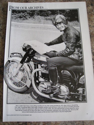 1965 irene mcweeny 750cc - irene, mcweeny's