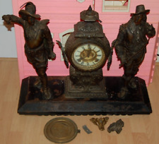 Antique Ansonia  Don Juan & Don Caesar Clock. non working, incomplete.