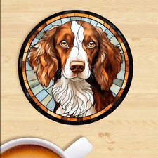 Pet Dog Coaster, Stained Glass