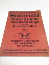 Vintage NEWNES Motorists Touring Guide & Road Map British Isles, Part 1 1926