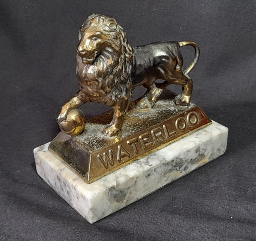 Vintage brass waterloo - waterloo, 1815
