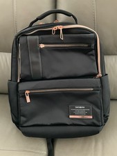 Samsonite Open Road Rose Gold zips  Black Laptop Bag 14.1