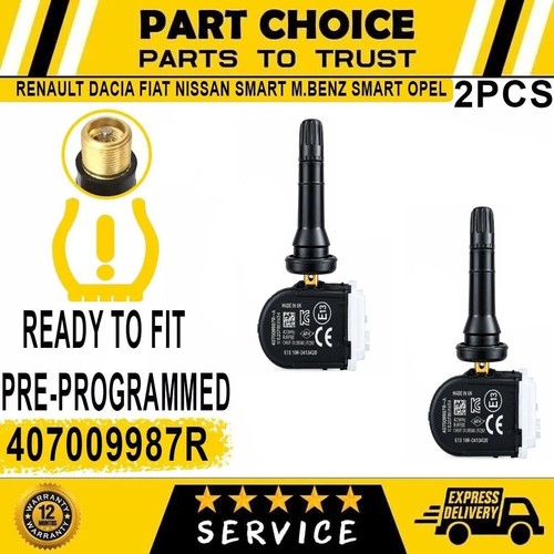 Pre programmed tpms tyre - 2x,