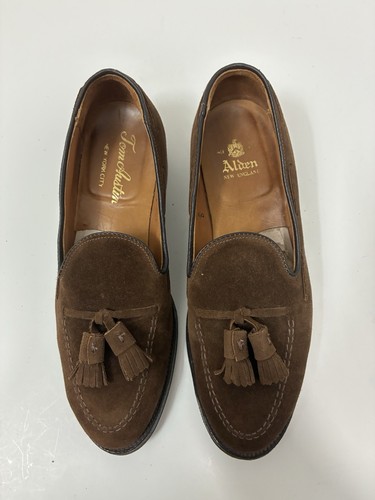 Alden shoes suede 666 - alden, tassel