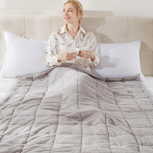 Teddy fleece weighted blanket - teddy,