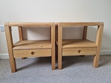 Habitat Radius Bedside Table Set Pair Oak