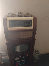 1950s/60s.radio Gram Record Player Valve Radio In Working Order