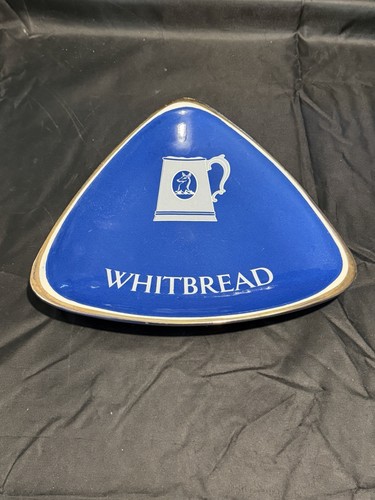 Vintage whitbread ashtray blue - ashtray,