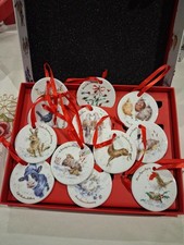 royal worcester designs 12 days of christmas decorations fine china