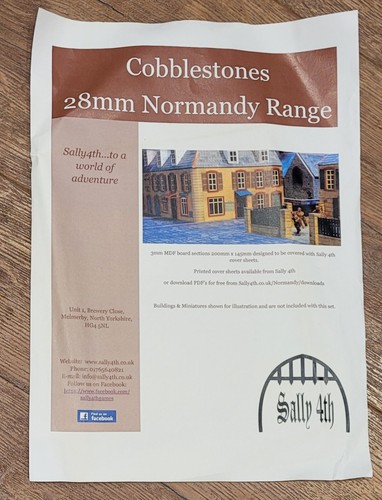28mm mdf wwii cobblestones - mdf,