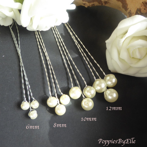 Pearl stems elegant - stems,10, glass