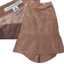 Vintage Banana Republic Beige Suede Skirt Vintage Size 4