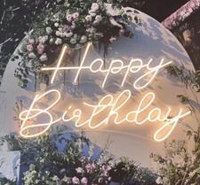 Happy birthday neon - neon, sign