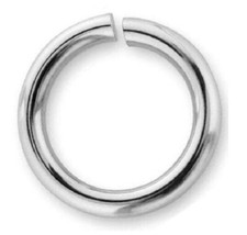 5 x HIGH QUALITY SOLID STERLING SILVER 6 mm  OPEN JUMP SPLIT RINGS