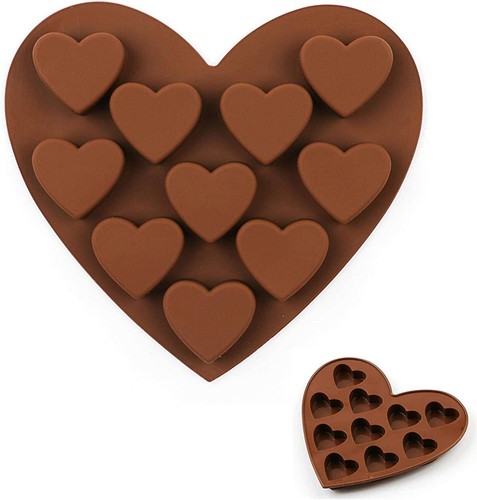 Heart silicone mould chocolate - mould,