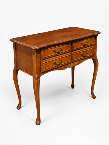 Queen anne style oak commode - style,