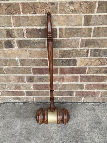 Vintage large wood mallet - vintage,