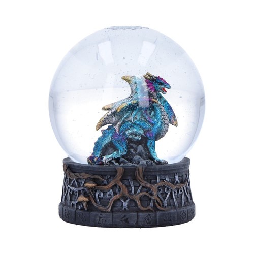 Dragon storm snow globe - snow,