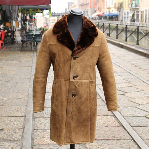 Men long shearling leather - long,