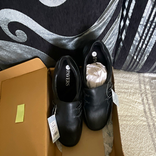 Pavers women black leather - women’s,