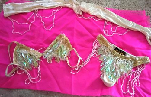 White showgirl burlesque - showgirl,