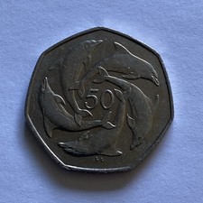 Gibraltar Ring Of Dolphins 50p