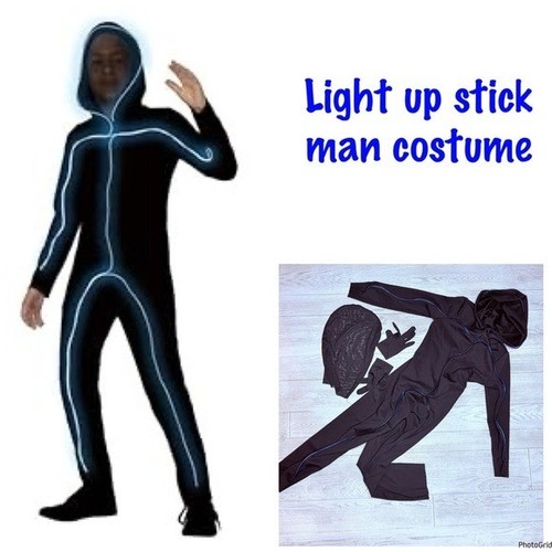 Light stick man halloween - man,