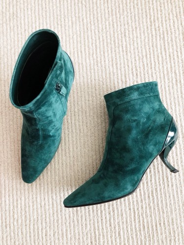 Roger vivier green suede ankle - suede,