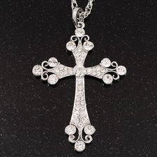 Diamante Cross Pendant