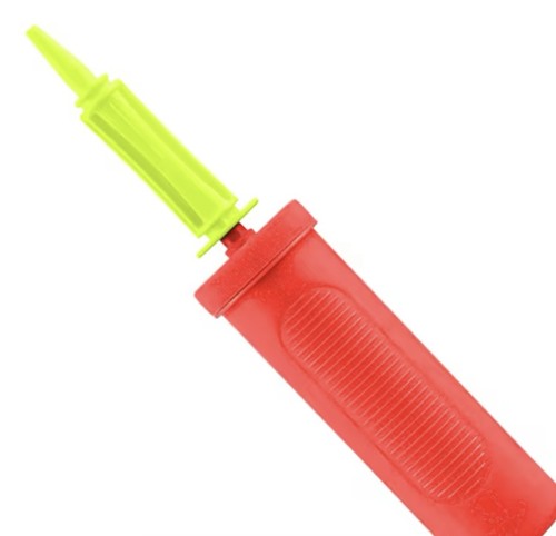 Red handheld balloon - balloon, pump