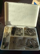 Vintage Bernina Sewing Machine Accessories Box  with Various Feet& Attachments
