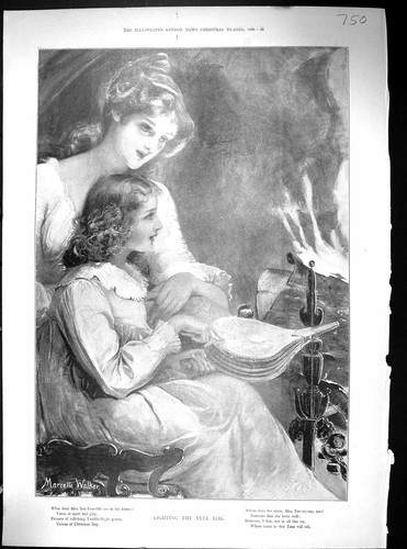Old 1899 christmas scene - 1899,