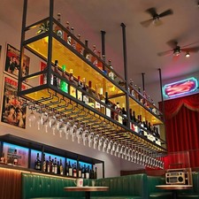 Ceiling Wine Glass Rack with