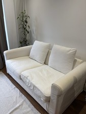 IKEA Gronlid 2-Seater Sofa Cream White with Cushions Good Condition
