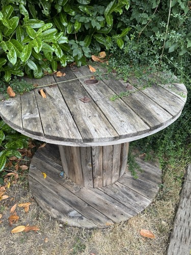 Wooden cable drum large heavy - drum,