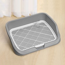Pet Litter Tray Pan Puppy Dog Potty Toilet Loo Pee Training Indoor Easy to Clean
