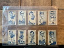 10 Rare 1949 Carreras Turf cigarette cards inc Henry Cotton, Alf Padgham 